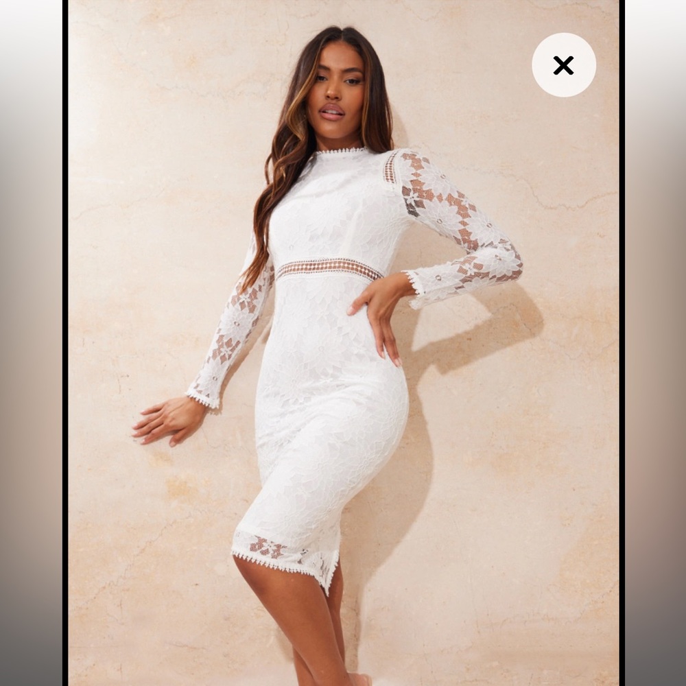 Pretty LittleThing White Dress